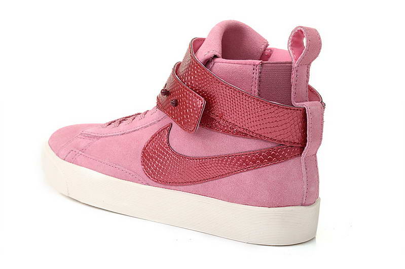 Nike Blazer haute autocollant Femmes Chaussures roses (2)